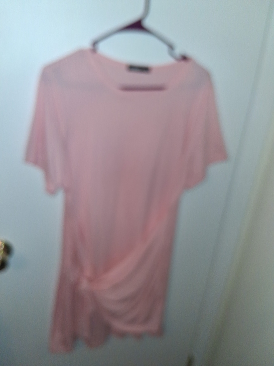 SHEIN Dresses & Skirts - Soft Pink Women's Draped Short-Sleeve Top Shein